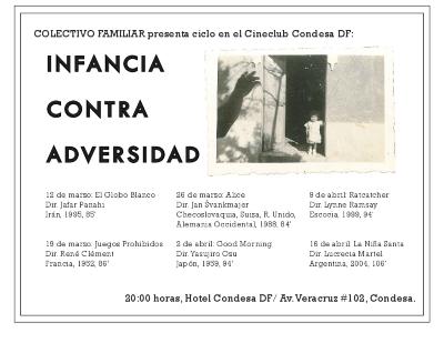 Programa Infancia contra Adversidad Cineclub Condesa DF