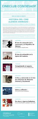 Programa diseñado del ciclo Historia del Cine Alemán Animado